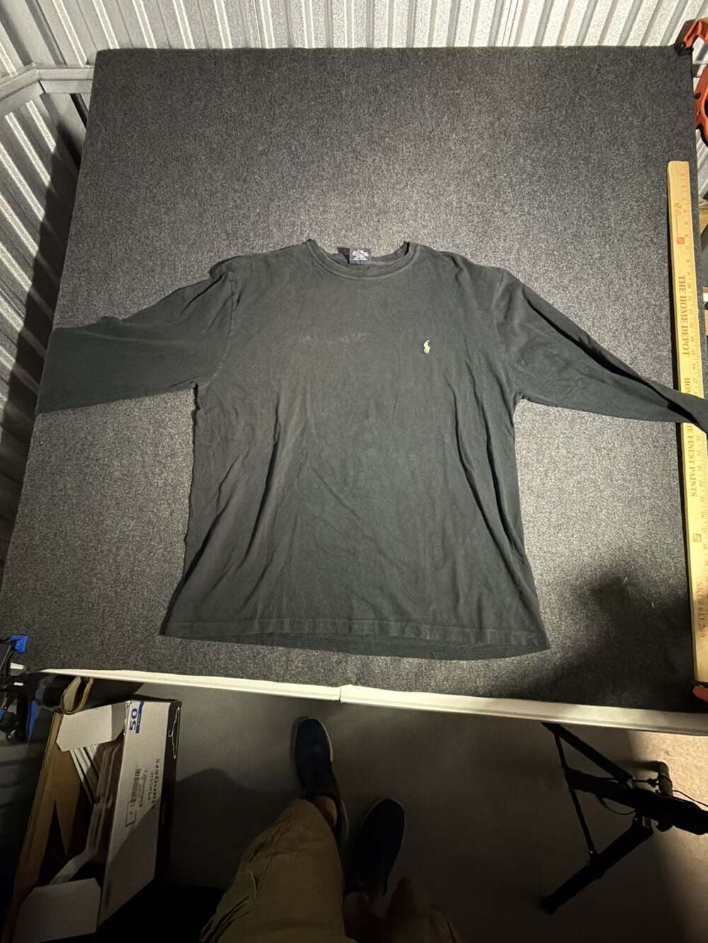 Polo Ralph Lauren Men's Black Long Sleeve Crewneck T-Shirt‎